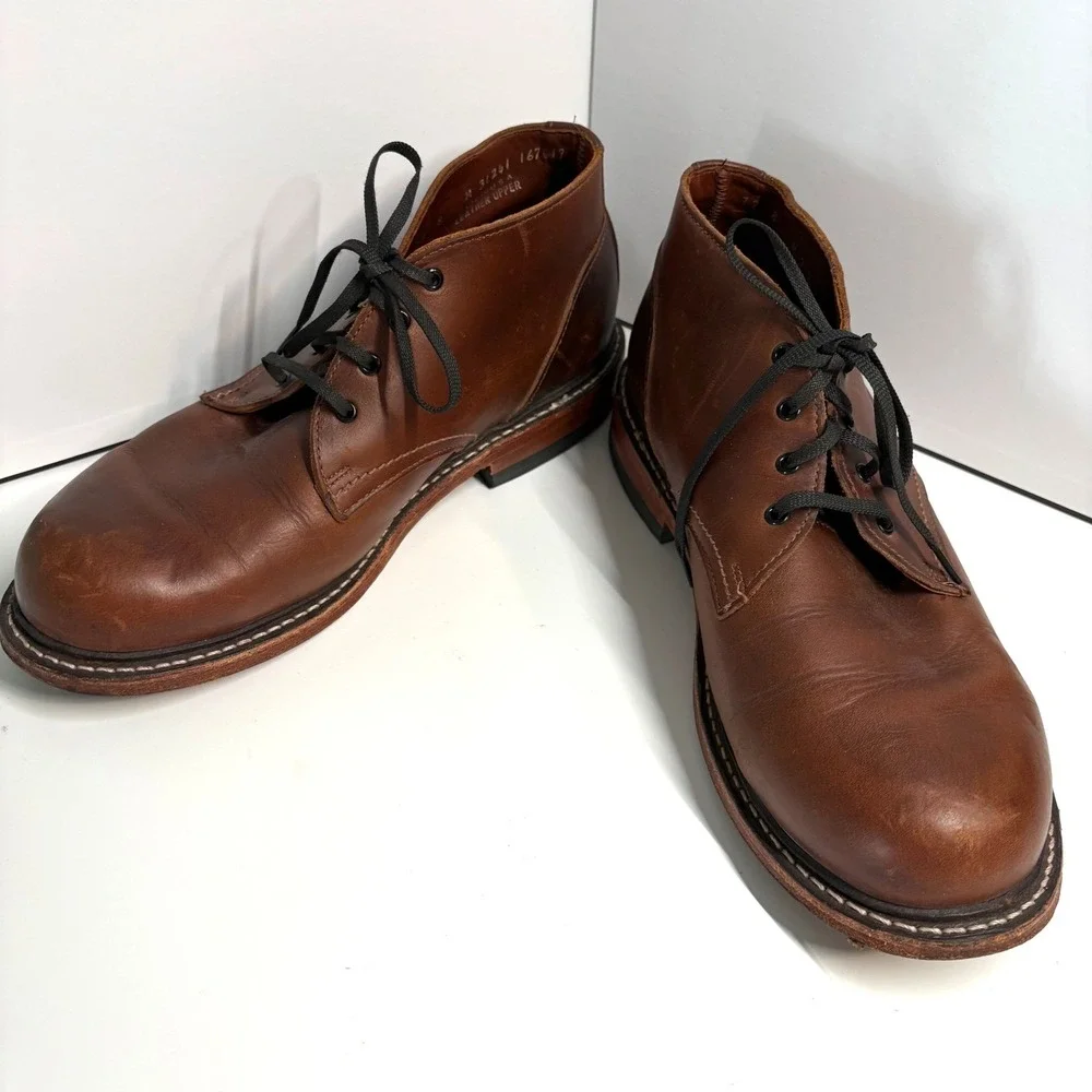 P.W.‎ Minor Men's Brown Leather Ankle Boot in Size 8